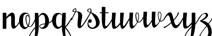 MustenaScript Font LOWERCASE