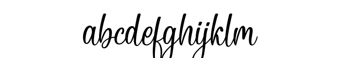 Musthika Font LOWERCASE