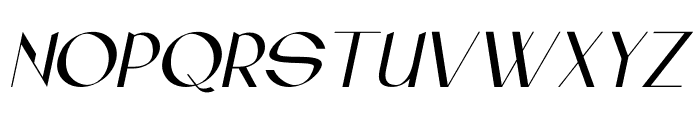 Musthyka Italic Font UPPERCASE