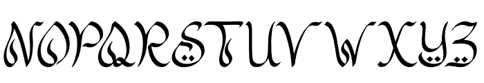 Mutafa'il Font UPPERCASE