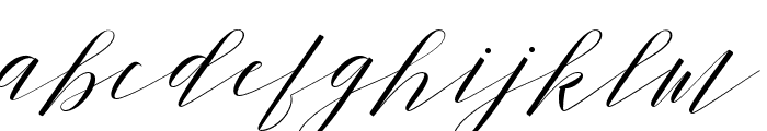 MutheaSlant Font LOWERCASE