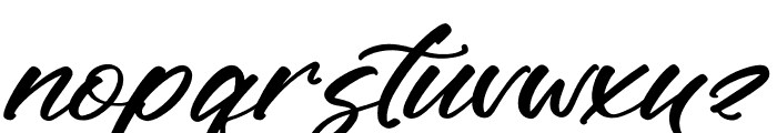 Muthias Aullysa Italic Font LOWERCASE