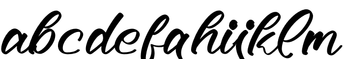 Muthias Aullysa Font LOWERCASE