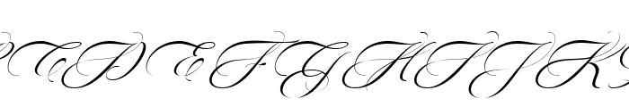 Mutiara Calligraphy Italic Font UPPERCASE