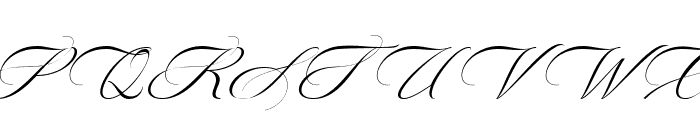 Mutiara Calligraphy Italic Font UPPERCASE