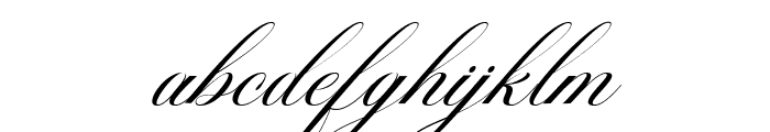 Mutiara Calligraphy Italic Font LOWERCASE