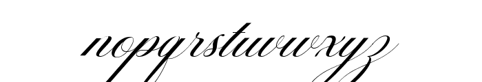 Mutiara Calligraphy Italic Font LOWERCASE