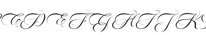 Mutiara Calligraphy Regular Font UPPERCASE