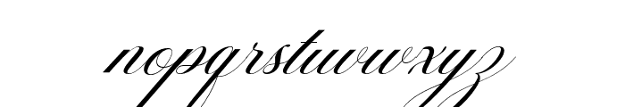 MutiaraCalligraphy-Italic Font LOWERCASE
