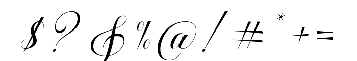 MutiaraScript-Regular Font OTHER CHARS