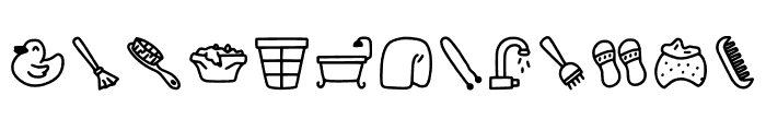 My Bathroom Font LOWERCASE