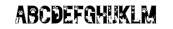 My Cat  Sharp Font UPPERCASE