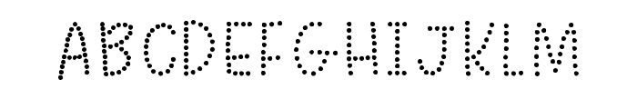 My Dotted Regular Font UPPERCASE