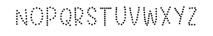 My Dotted Regular Font UPPERCASE