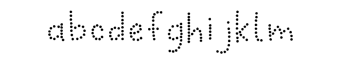 My Dotted Regular Font LOWERCASE