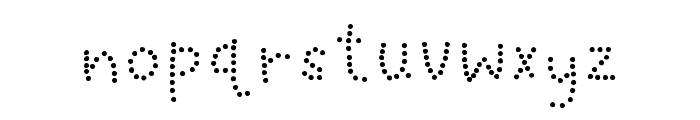 My Dotted Regular Font LOWERCASE