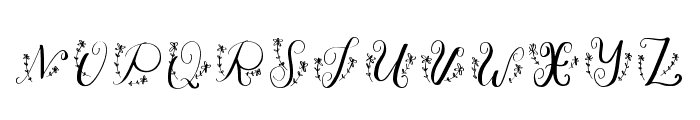 My Floral Regular Font UPPERCASE