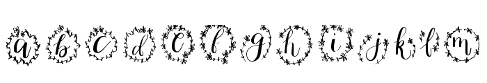 My Floral Regular Font LOWERCASE