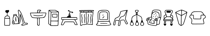 My Furniture Font UPPERCASE
