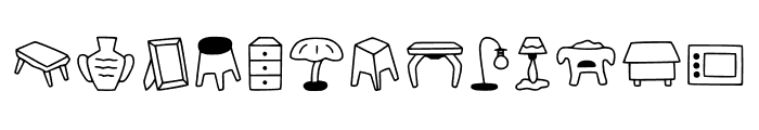 My Furniture Font UPPERCASE