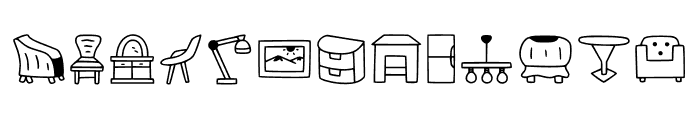 My Furniture Font LOWERCASE
