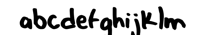 My Hand Font LOWERCASE