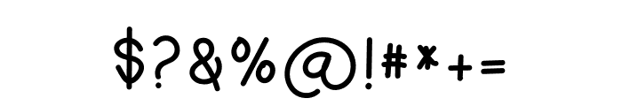 My Handwritting Font OTHER CHARS