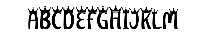My Hero Father Crown Font UPPERCASE