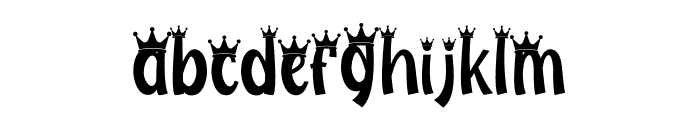 My Hero Father Crown Font LOWERCASE