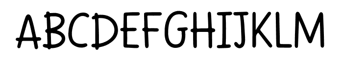 My Lucky Font UPPERCASE