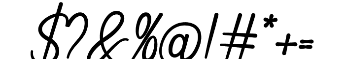 My Note Italic Font OTHER CHARS