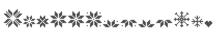 My Ugly Christmas Ornament Font LOWERCASE