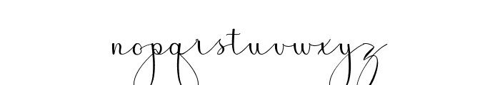 My love Script Font LOWERCASE