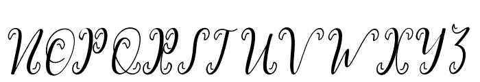 MyDarlingScript Font UPPERCASE