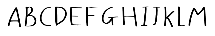 MyFatHand Light Font UPPERCASE