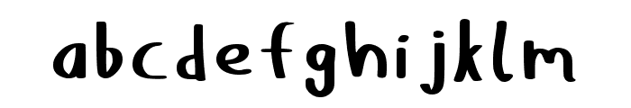 MyFatHand Regular Font LOWERCASE