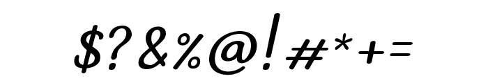MyOlivin-Italic Font OTHER CHARS