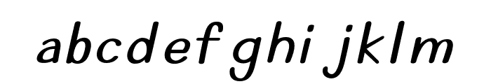 MyOlivin-Italic Font LOWERCASE