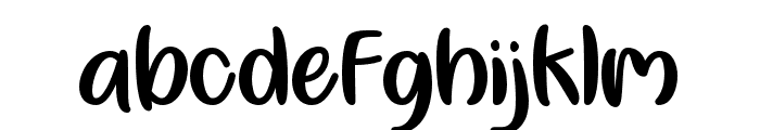 MyYellowCar-Regular Font LOWERCASE