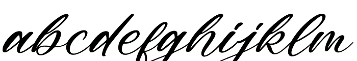 Mybellin Beautya Italic Font LOWERCASE