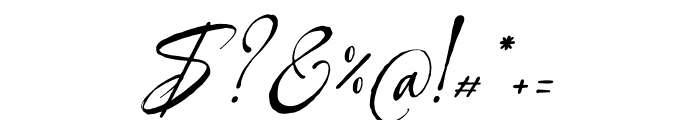 Myrical Amellina Italic Font OTHER CHARS