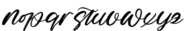 Mystic Rivers Italic Font LOWERCASE