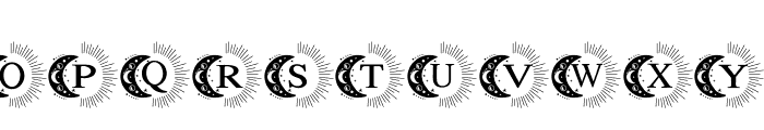 Mystic moon Font UPPERCASE