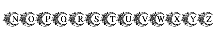 Mystical Moon Font UPPERCASE