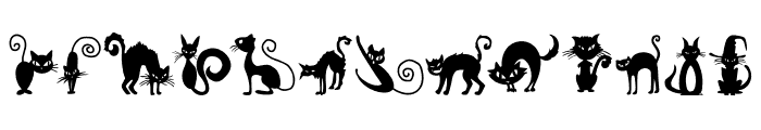 Mystical cat Font LOWERCASE