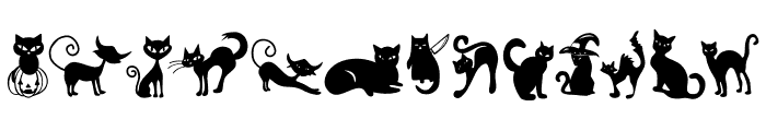 Mystical cat Font LOWERCASE