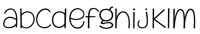 MythicalGarden-Thin Font LOWERCASE