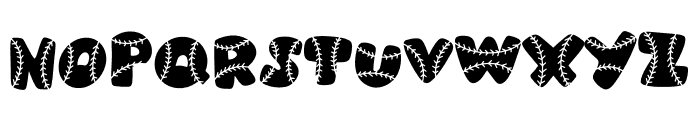 NA Baseball Bats Font UPPERCASE