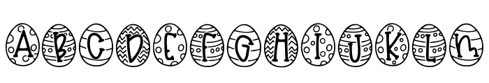 NA Easter Eggs Font UPPERCASE