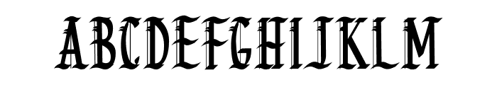 NACHTRON BHUENT Font LOWERCASE